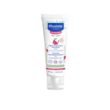 Mustela Bebe-Enfant, łagodzący krem nawilżający do twarzy, 40ml