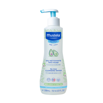 Mustela Bebe-Enfant, woda, oczyszcz.,b/splukiwania, 300 ml