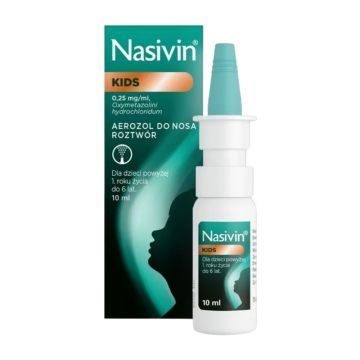 Nasivin Kids (Soft 0,025%), 0,25 mg/ml,  aerozol do nosa, 10 ml