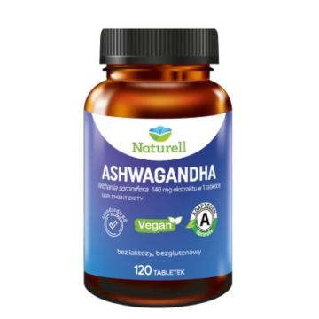 Naturell Ashwagandha, tabletki, 120 szt.