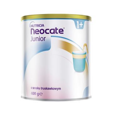 Neocate Junior 1+, żywność specjalnego przeznaczenia medycznego o smaku truskawkowym, 400 g