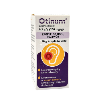 Otinum,(200 mg/g), krople do uszu,(i.row),InPh,Litwa, 10g