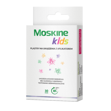 Moskine kids plastry na ukąszenia z aplikatorem, 30 szt.