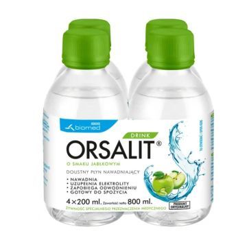 Orsalit Drink, plyn doust.,sm.jablkowy, 800 ml (4x200ml)