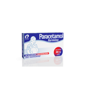 Infacetamol Farmina, 50 mg, czopki dla niemowląt, 10 szt.