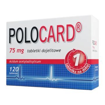 Polocard, 75 mg, tabl.dojelit.,120szt