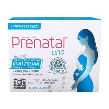 Prenatal Uno, kaps., 30 szt witamin-mineral + 30 szt DHA