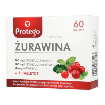 Protego Żurawina, tabletki powlekane, 60 szt.