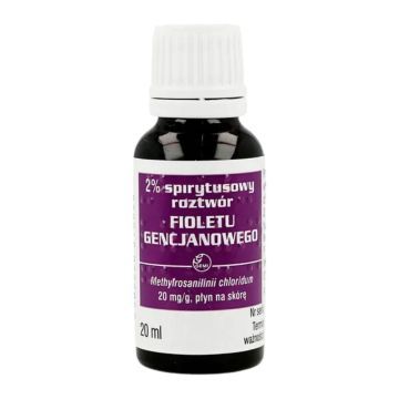 Pyoctanina (Gencjan.fiolet),2%,roztw.spiryt.,(Gemi), 20 ml