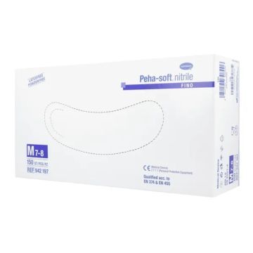 Rekawice Peha-Soft Nitrile Fino,b/pudr.,diagn.,M, 150 szt
