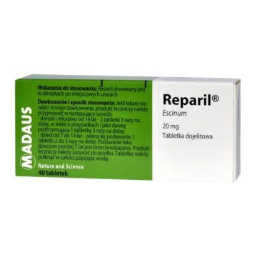 Reparil, 20 mg, tabl.dojelit.,(i.row),InPh,Austria, 40 szt