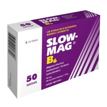 Slow-Mag B6, tabletki dojelitowe, 50 szt. (blister)