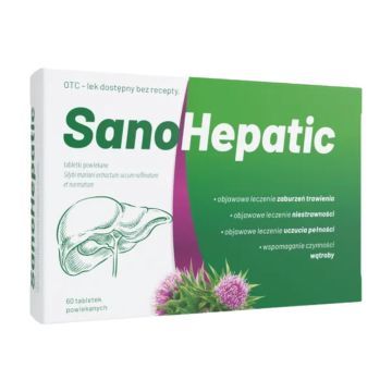 SanoHepatic, 70 mg, tabl.powl., 60 szt