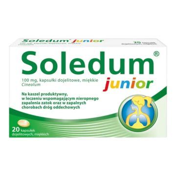 Soledum Junior, 100 mg, kaps.dojelit.miękkie, 20 szt