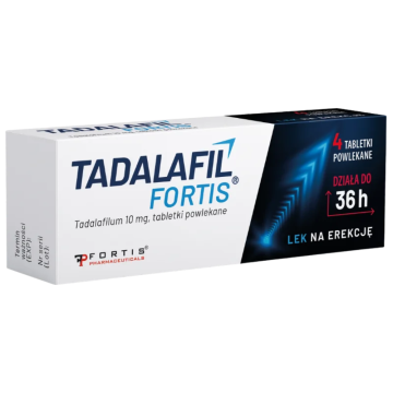 Tadalafil Fortis, 10 mg, tabletki powlekane  4 szt.
