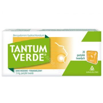 Tantum Verde sm.miod-pomar., 3 mg, pastyl.twarde, 20szt