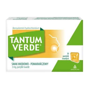 Tantum Verde sm.miod-pomar., 3 mg, pastyl.twarde, 30szt