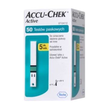 Test paskowy Accu-Chek Active, 50 pasków