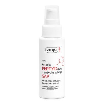 Ziaja Med, kuracja PEPTYDowa + antyoksydacja SAP, serum regenerujące do twarzy, 50 ml