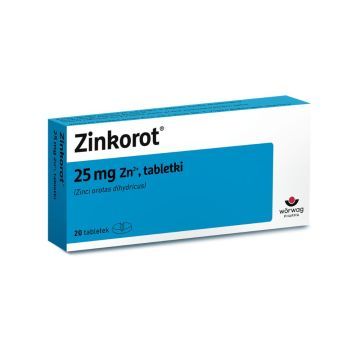 Zinkorot, 25 mg Zn2+, tabletki, 20 szt.