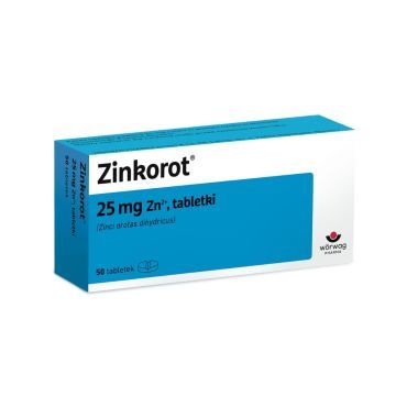 Zinkorot, 25 mg Zn2+, tabletki, 50 szt.