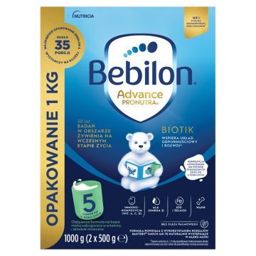 Bebilon 5 z Pronutra Advance, proszek, 1000 g (2x500g)