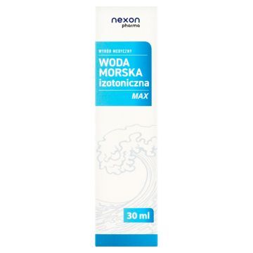 Woda morska, izotoniczna, MAX, spray do nosa, 30 ml