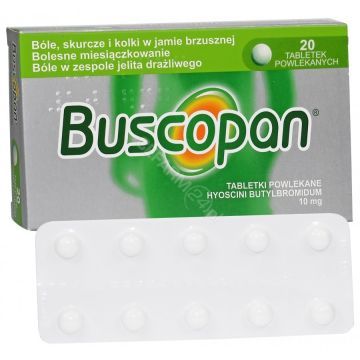 Buscopan, 10 mg, tabletki powlekane, 20 szt.