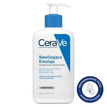 CeraVe, nawilżająca emulsja dla skóry suchej i bardzo suchej, 236 ml