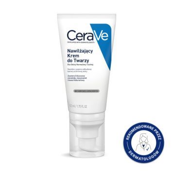 CeraVe, nawilżający krem do twarzy z ceramidami, 52 ml
