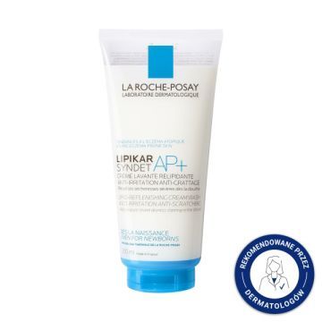 La Roche-Posay Lipikar Syndet AP+, krem myjący uzupełniający poziom lipidów, przeciw podrażnieniom skóry, 200 ml