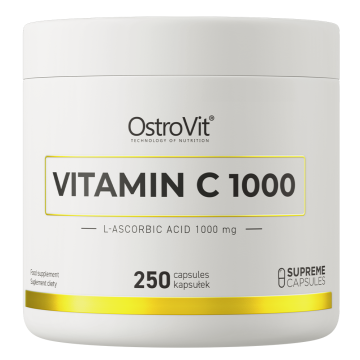 OstroVit Vitamin C, kapsułki, 1000 mg, 250 szt.